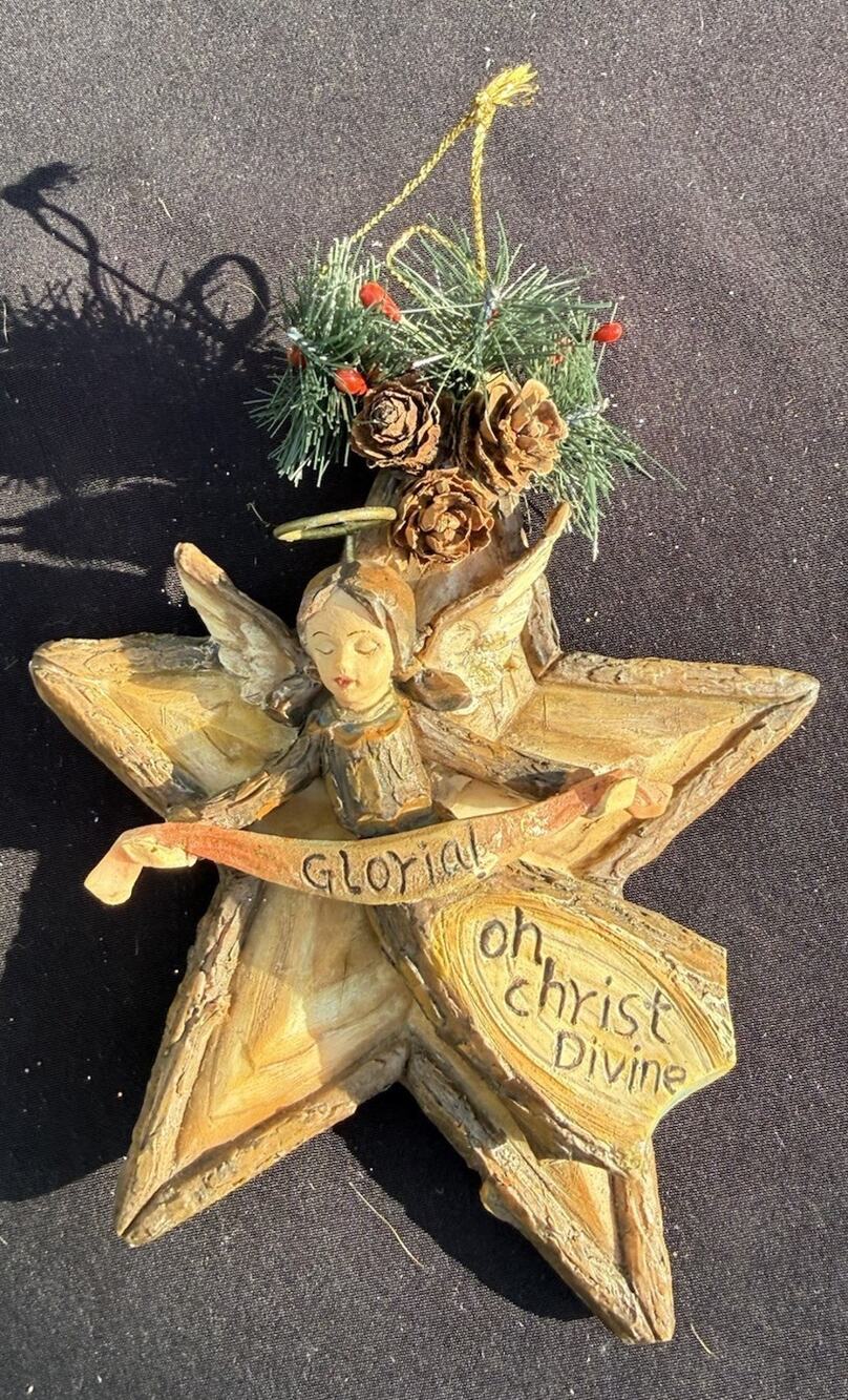 Roman Inc Celebration Angels Driftwood Angel with star Rustic Wood Style -LO11/1